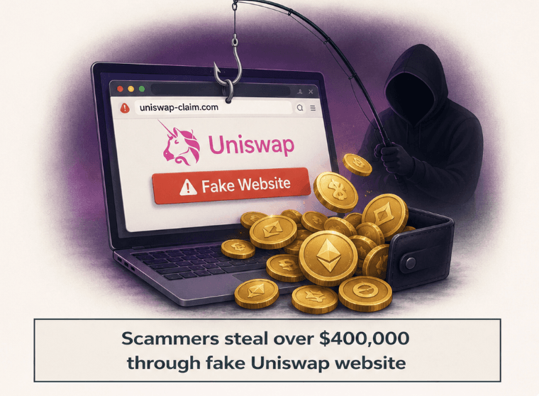 Мошенники похитили более $400 000 через поддельный сайт Uniswap: пользователи предупреждены о новых рисках криптовалютных атак.